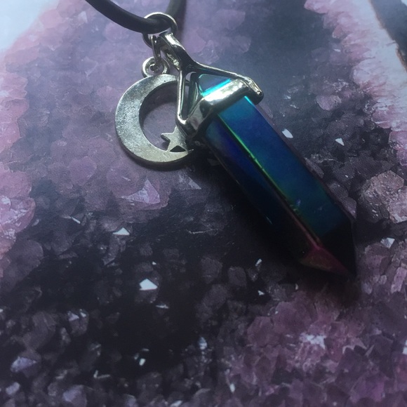 ✨ON SALE✨Titanium Crystal Necklace🌙 - Picture 4 of 4