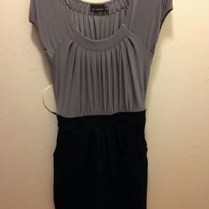 Grey and Black work casual dress