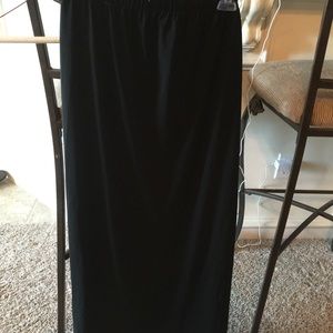 Black maternity maxi skirt
