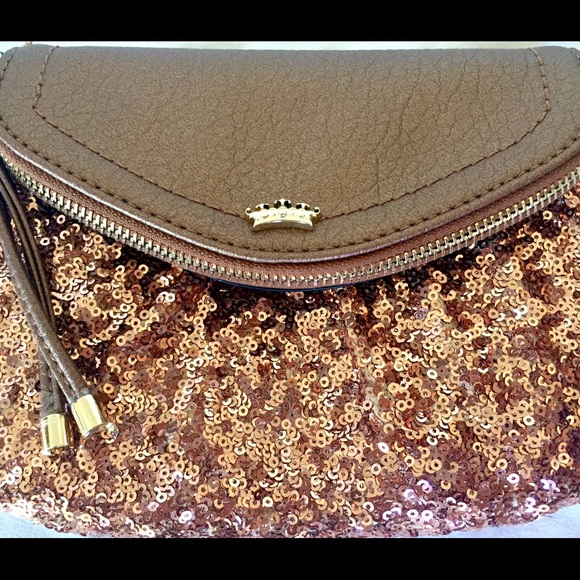 ✨FLASH SALE✨NWT Juicy Couture Copper Sequin Clutch - Picture 2 of 3