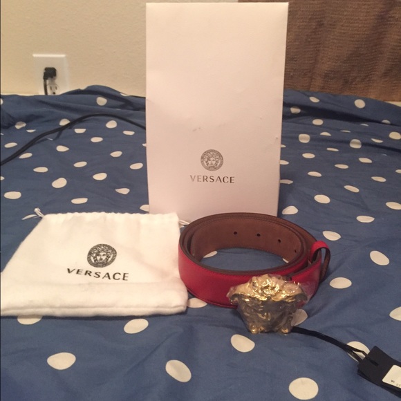 Red Versace Belt