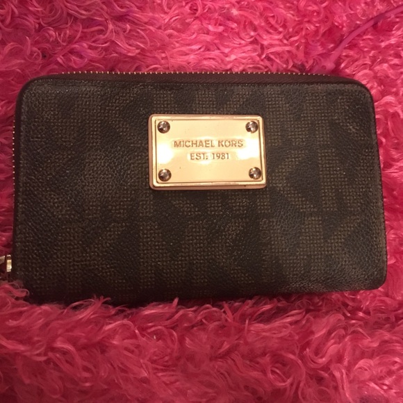 MK brown wallet