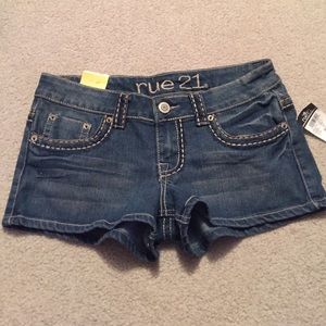 Size 3/4 jean shorts