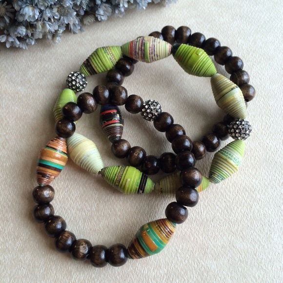 Anthropologie Jewelry - {anthropologie} paper origin bracelets
