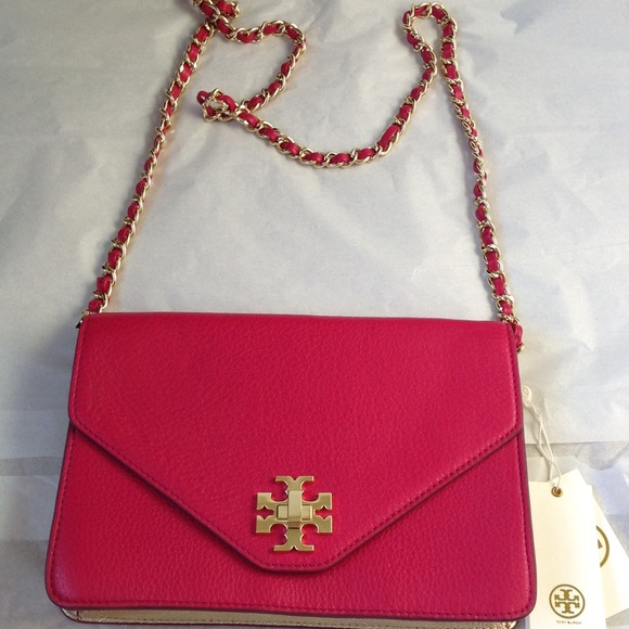 Tory Burch Handbags - Tory Burch Envelope Pink Gold Evening Bag
