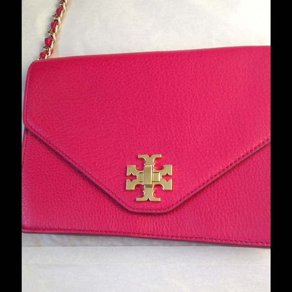 Tory Burch Envelope Pink Gold Evening Bag - Picture 2 of 4