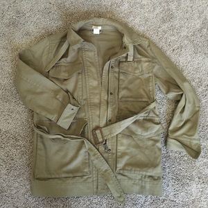 J. Crew Olive Military Jacket Size XS