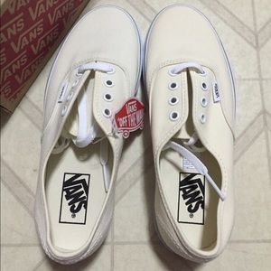 New off white/cream vans