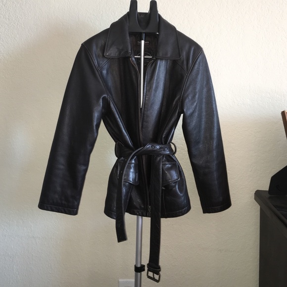 winterized leather coat