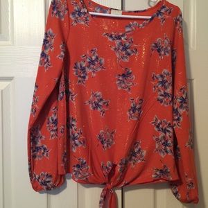 Long sleeve blouse