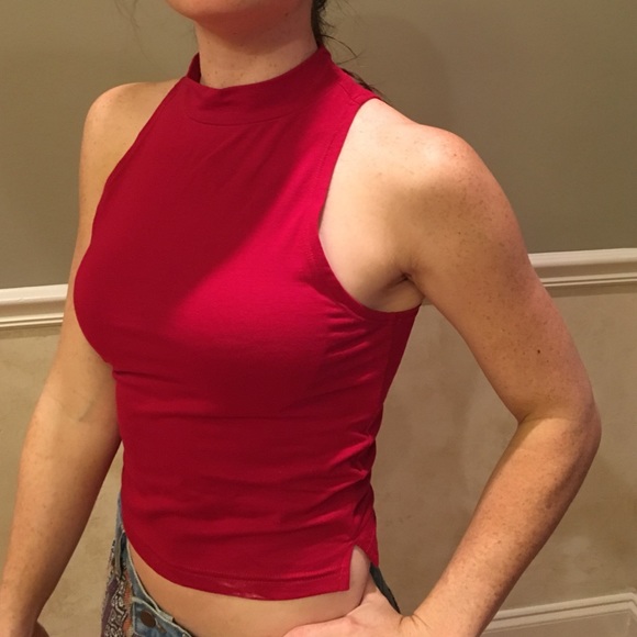 Mock turtleneck/crop top ** forever 21