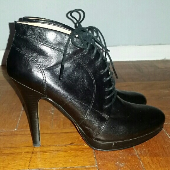 Nine West Lil Black Oxford Booties