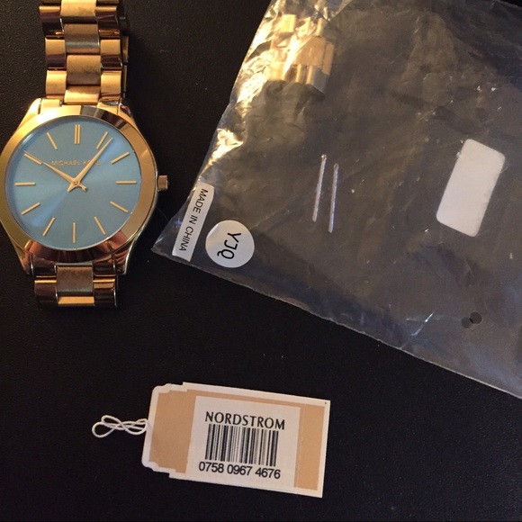 MK blue watch