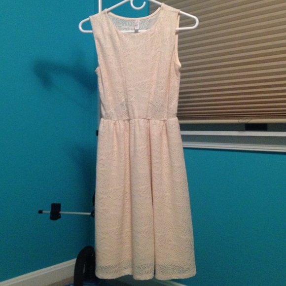 Cream lace dress