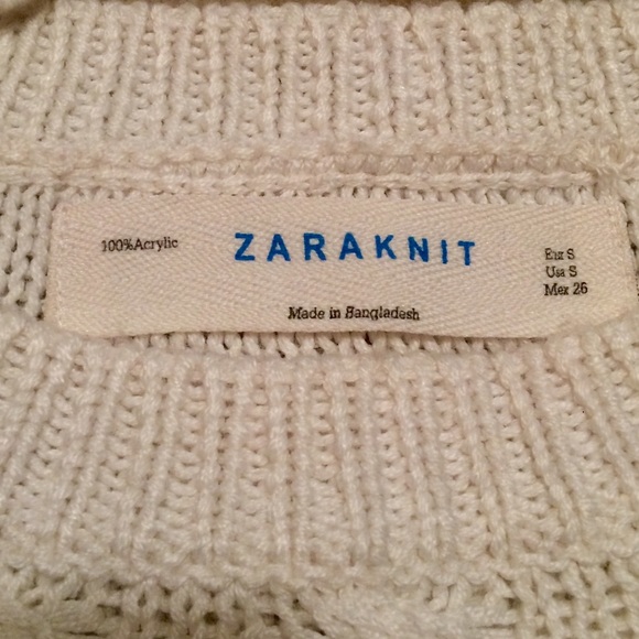 Zara cable knit sweater
