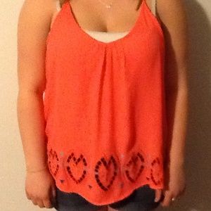 Neon pink vanity tank