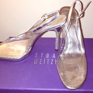 Stuart Weitzman Cinderella Peep Toe Pump