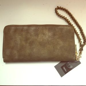 Shiny dark gold wallet