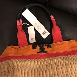 Reduced! Auth Tory Burch Straw Tote