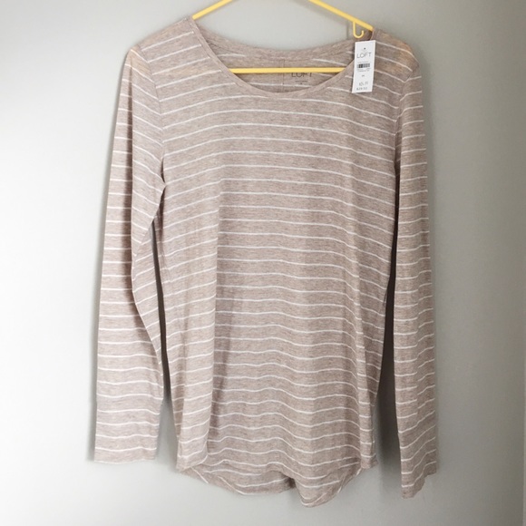 LOFT Striped Long Sleeve T-Shirt