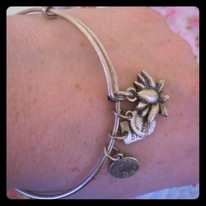 Alex and ani bangle with flower