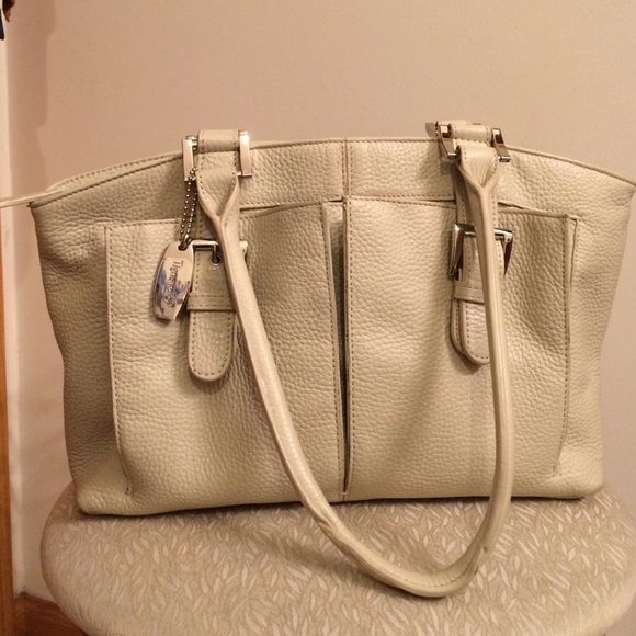 Tignanello of white leather purse