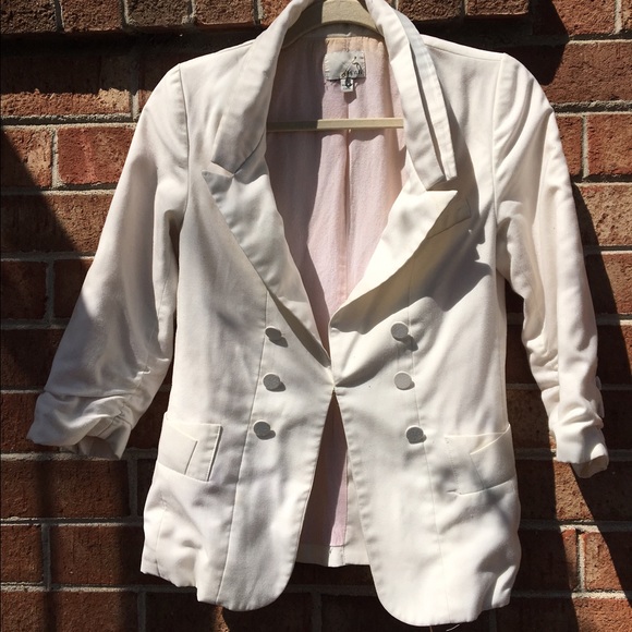Cream white blazer