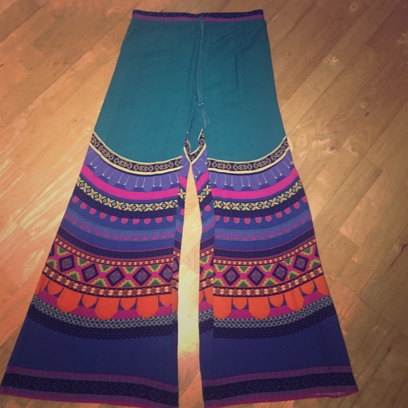🌸 Teal Printed Palazzo Pants 🌸
