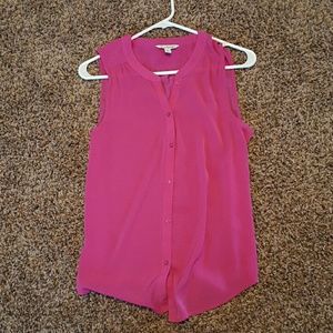 Cute pink  button up blouse