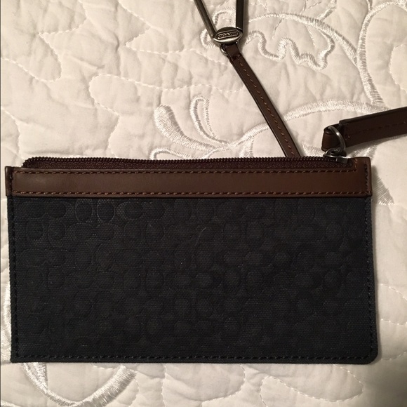 Coach skinny wallet/key case