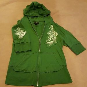 3/4 Sleeve Zip Shirt