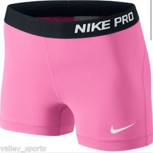 Nike pro spandex: pink, 3", xs