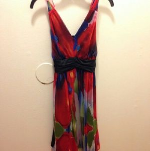 Multi colored cocktail dress