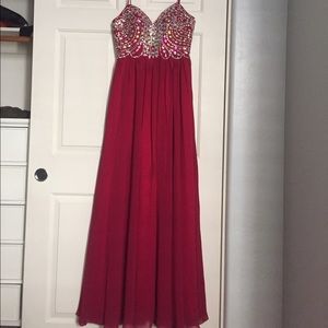 Burgundy Prom Dress