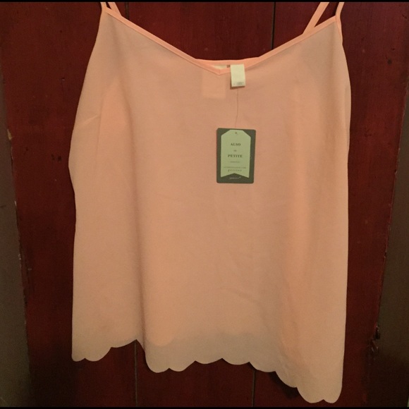 Anthropologie Eloise scalloped tank