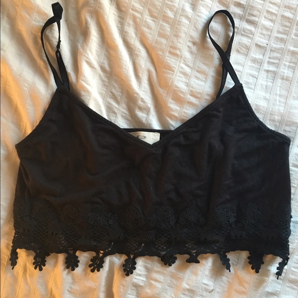 Urban Outfitters Tops - Urban Outfitters Pins+Needles Lace Fringe Bra-top