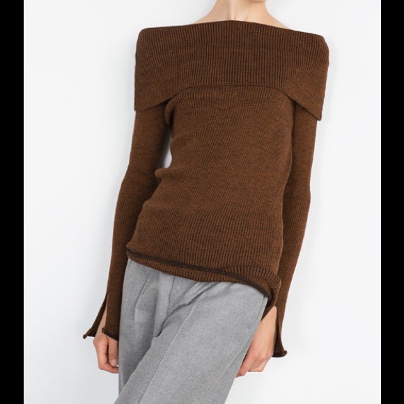 Zara boat neck sweater.