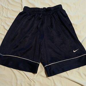 Little boys navy Nike shorts