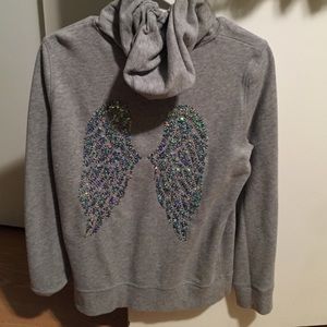 VS angel wings bling hoodie