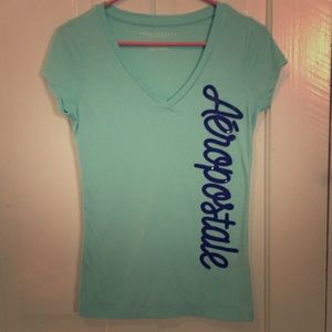 🎉Host Pick🎉Aeropostale Light Blue Logo Tee. New!