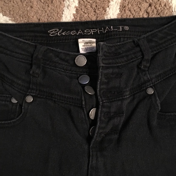 Blue Asphalt High Wasted Skinny Jeans - Picture 3 of 3