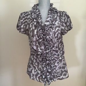 Loft animal print blouse