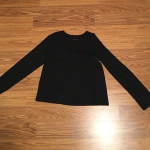 Black scoop long sleeve