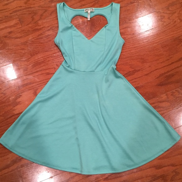 Tiffany blue color fit and flare dress size small