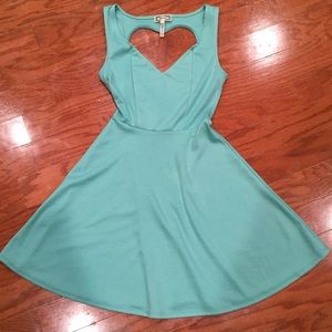 Tiffany blue color fit and flare dress size small