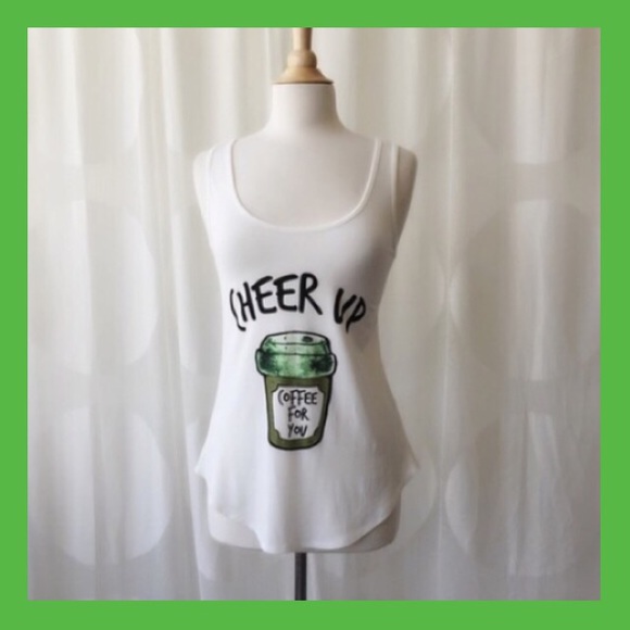 Cheer     Up Graphic Tank ☕️