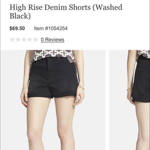 Madewell / Nordstrom black denim shorts