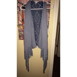 Knitted tank cardigan