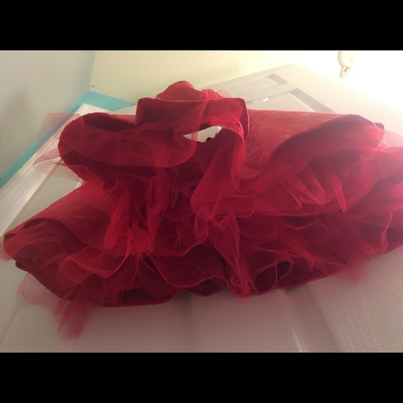 Red tutu party dress - Picture 3 of 4