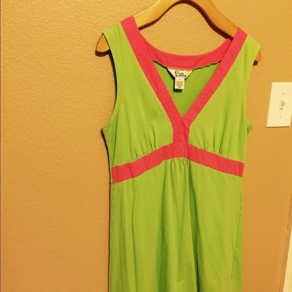 FLASH SALE! 🎉 Lime green and pink cotton dress